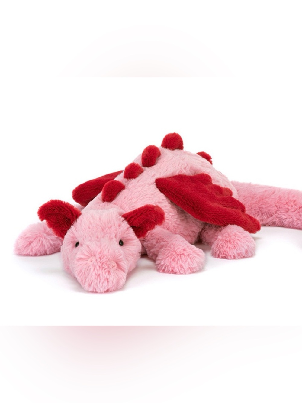Jellycat Pink and Red Plush Dragon